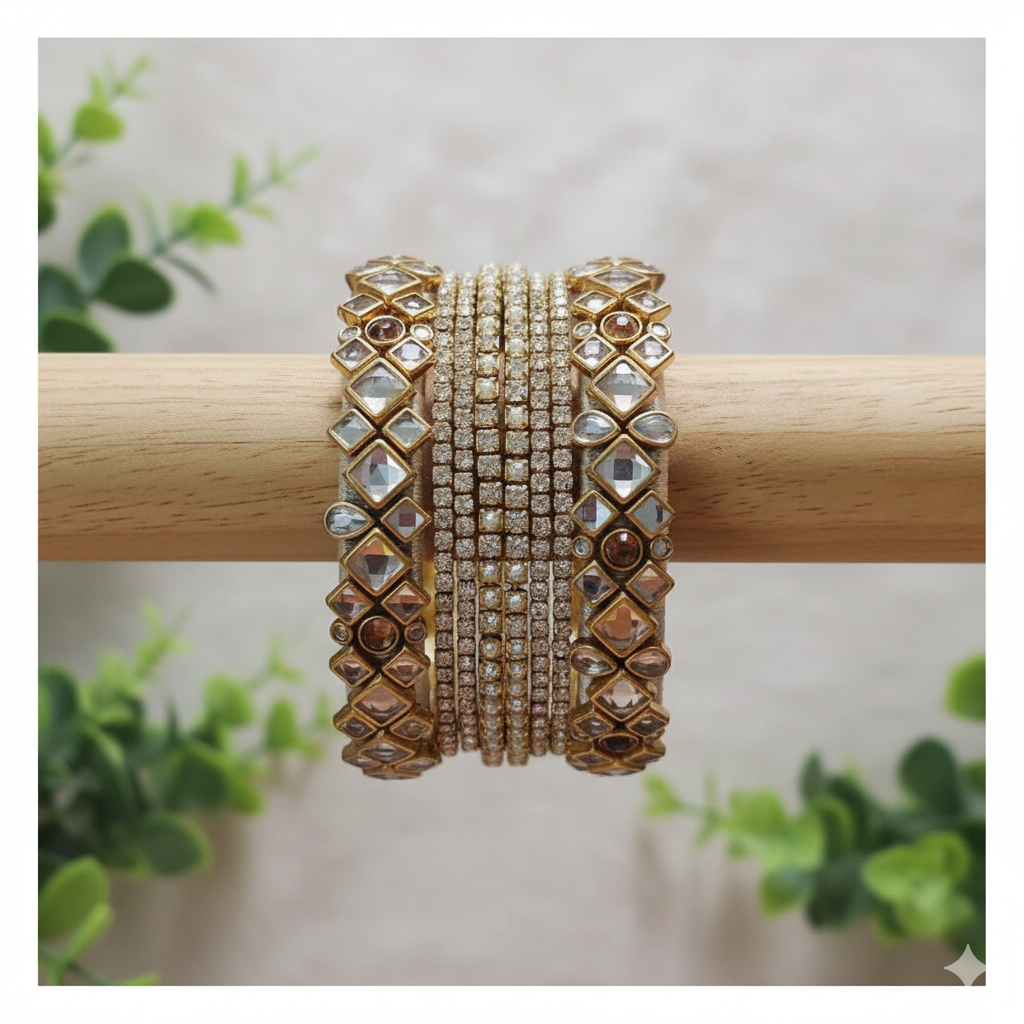 Silk Theard Kara Set