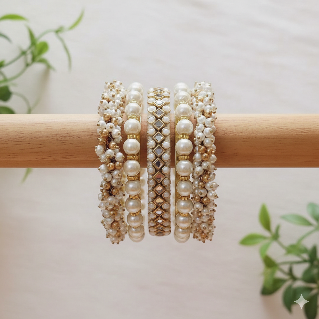 Gajra & Silk Kara Set - 2