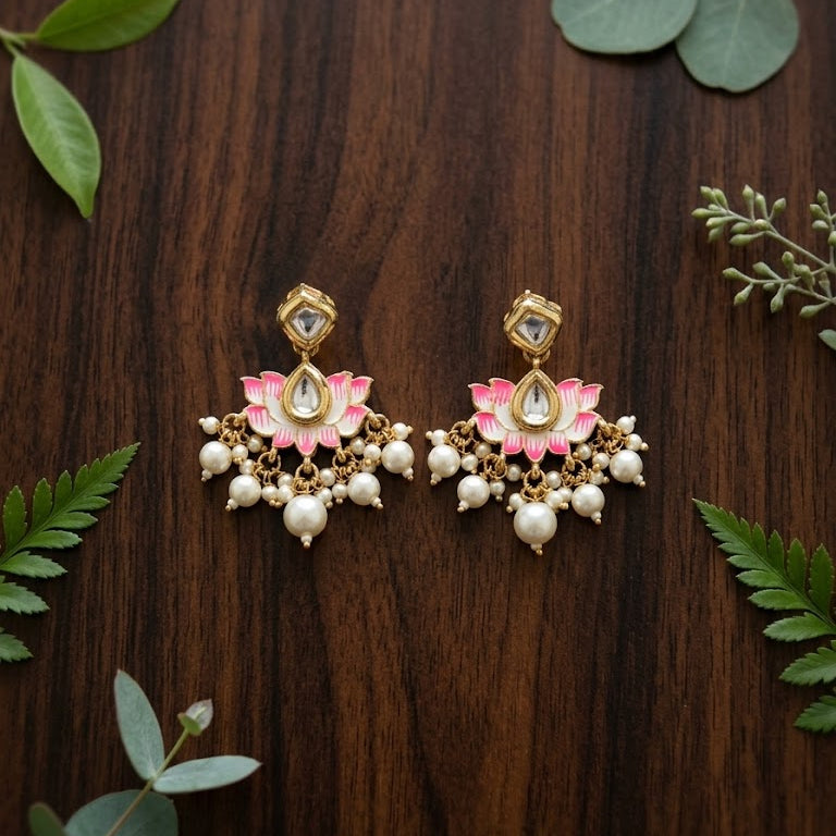 Indian Lotus Pearl Set