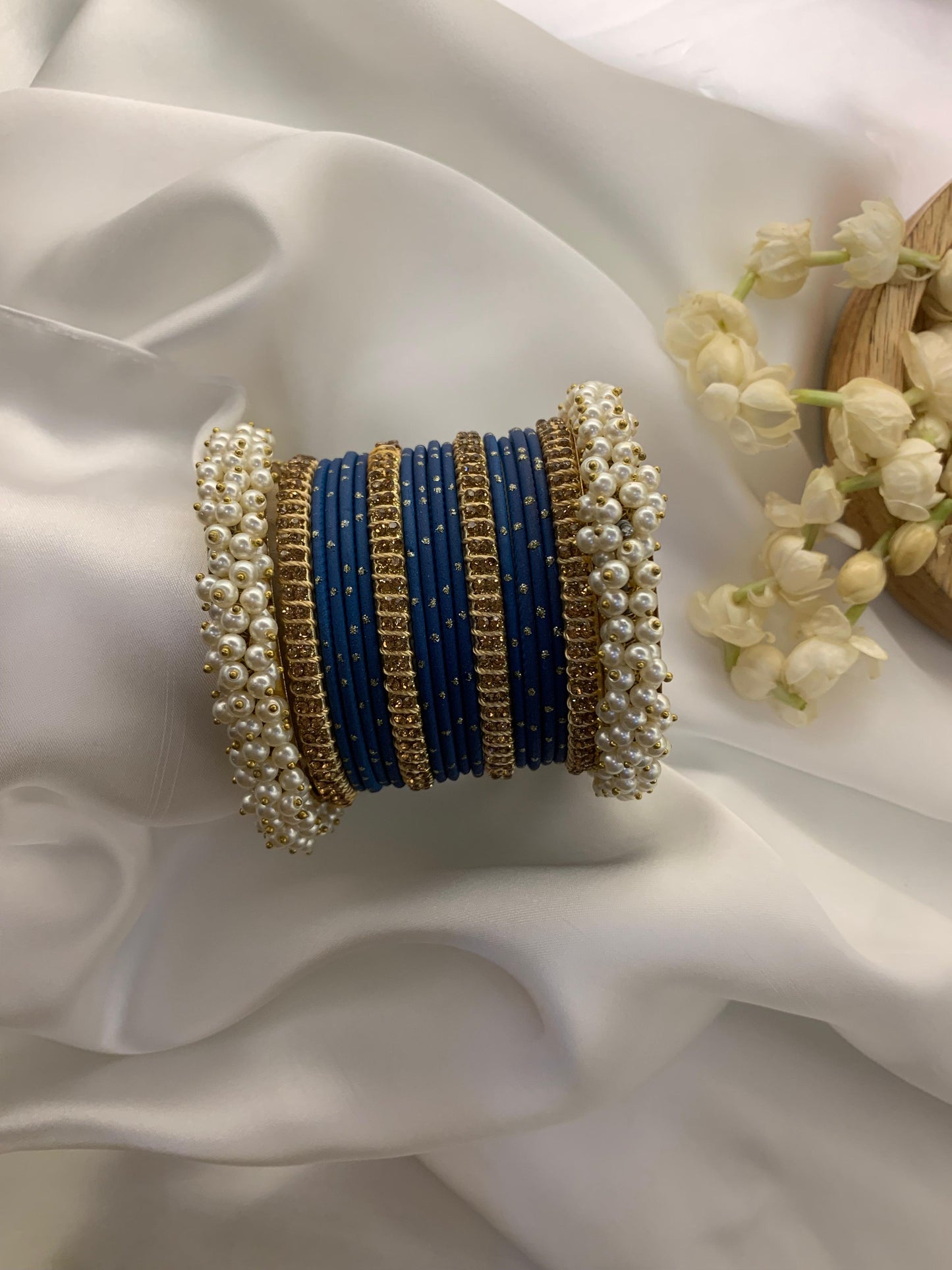 Aurora Pearl Bangles