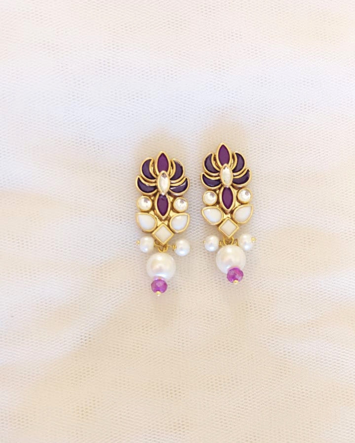 Plum Radiance Earrings