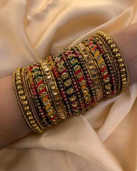 Multi-Colour Bangle Set