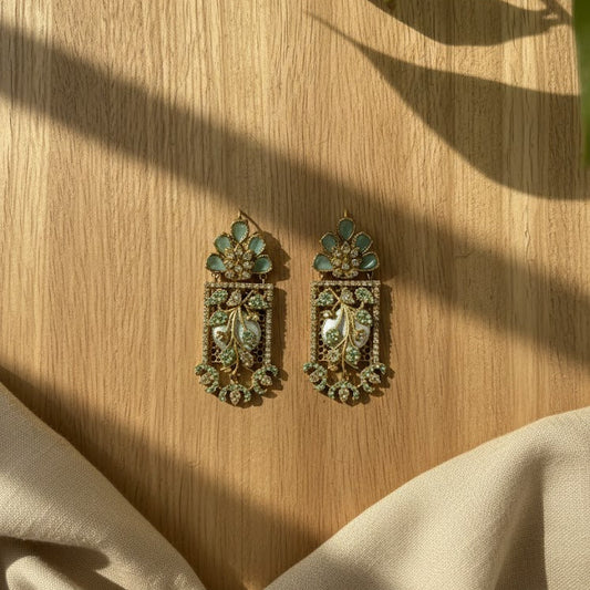 Nooré Zehra – Turkish Inspired Earrings (Lime Green)
