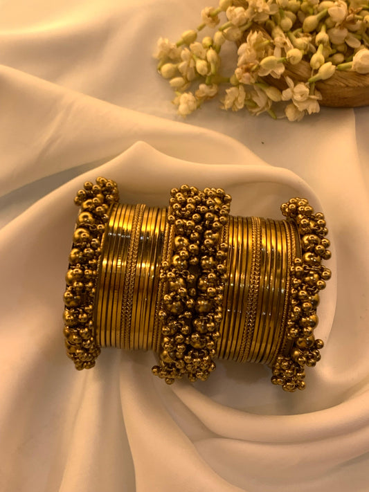 Noorani Charm Bangles - Gold