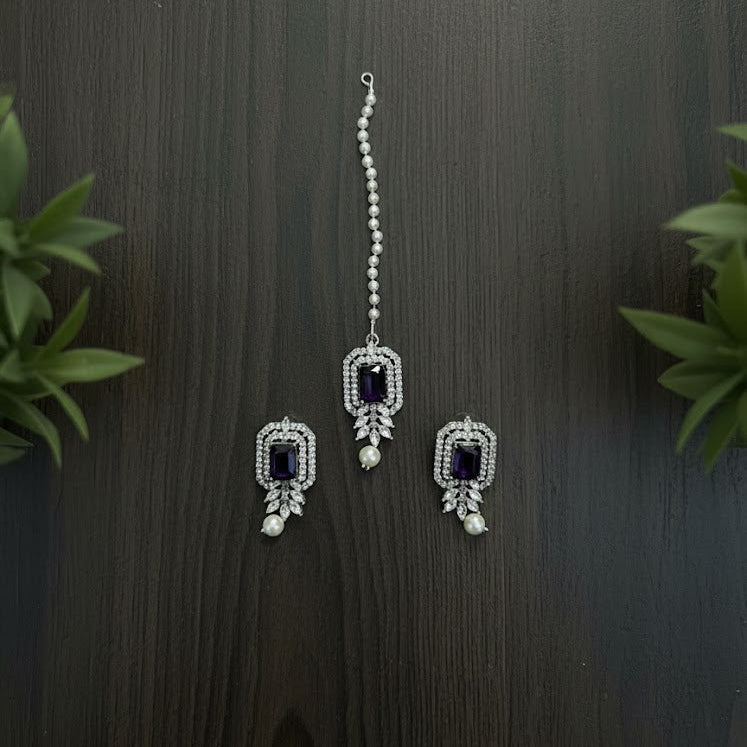 Amethyst Aura Choker Set