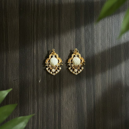 Crushed stone Earrings - 2 Colours