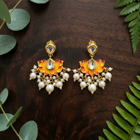 Indian Lotus Pearl Set