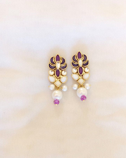 Plum Radiance Earrings