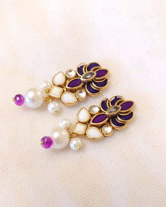 Plum Radiance Earrings