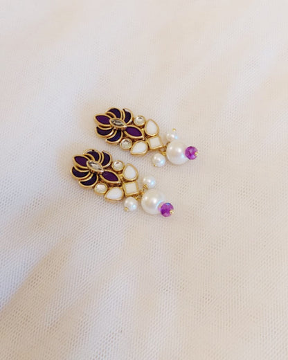 Plum Radiance Earrings