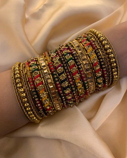 Multi-Colour Bangle Set