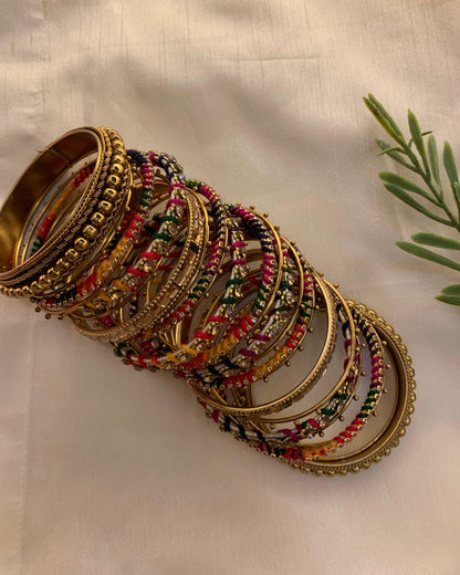 Multi-Colour Bangle Set