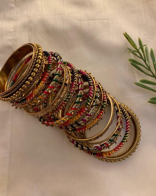 Multi-Colour Bangle Set