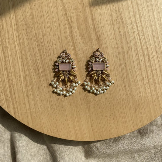 Nisa Élan Earrings - Pink