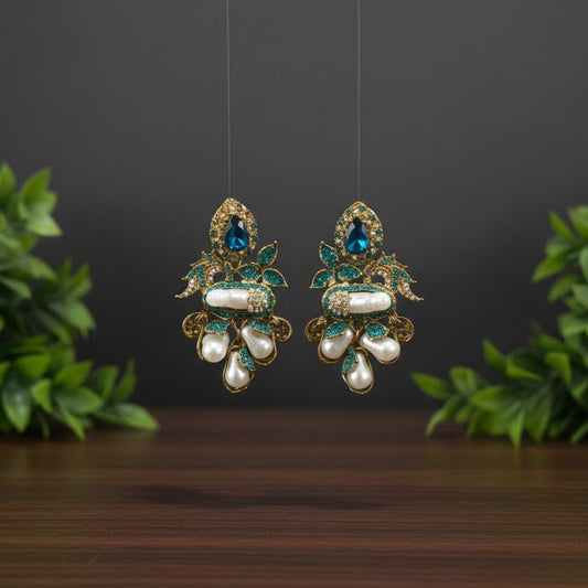 Sapphire Turkish earrings