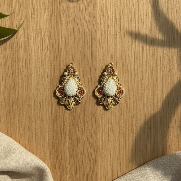 Crushed Stones Earrings  - 4 colours