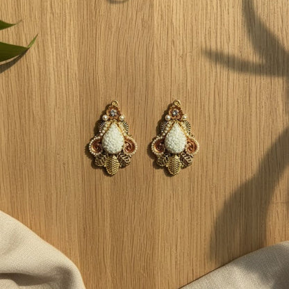 Crushed Stones Earrings  - 4 colours