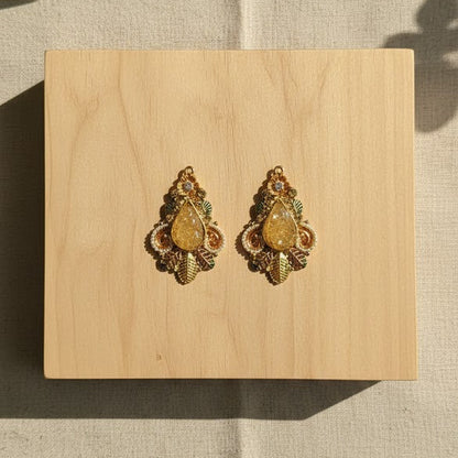 Crushed Stones Earrings  - 4 colours