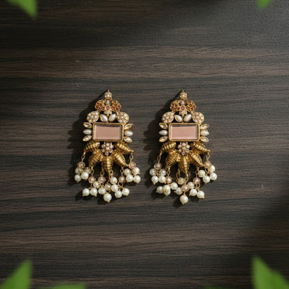 Nisa Élan Earrings - Champagne