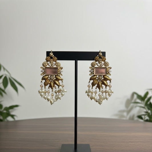 Nisa Élan Earrings - Champagne