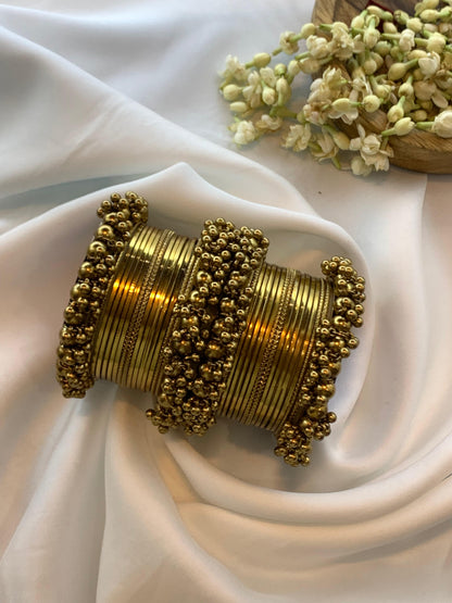 Noorani Charm Bangles - Gold
