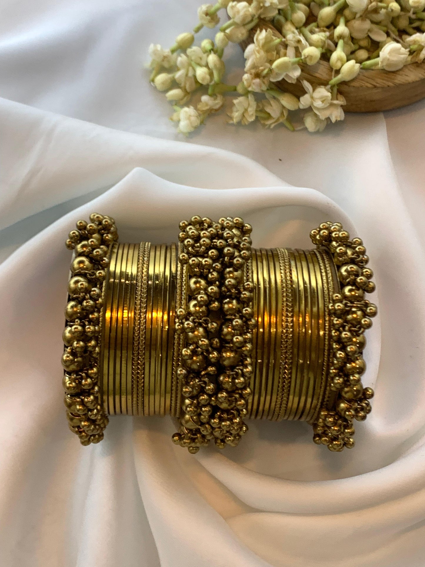 Noorani Charm Bangles - Gold