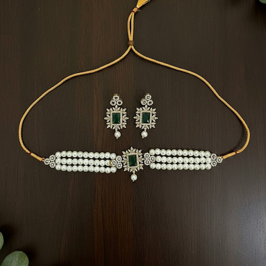 Ottoman Emerald Crown Choker Set