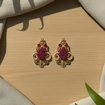 Crushed Stones Earrings  - 4 colours