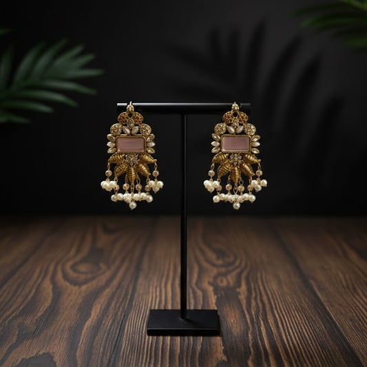 Nisa Élan Earrings - Pink