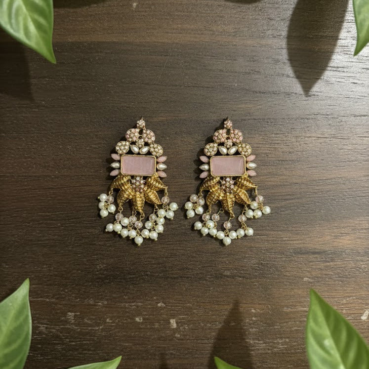 Nisa Élan Earrings - Pink