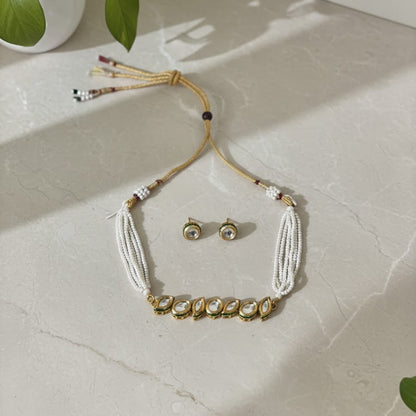 Ayzal Minimal Polki Kundan Set