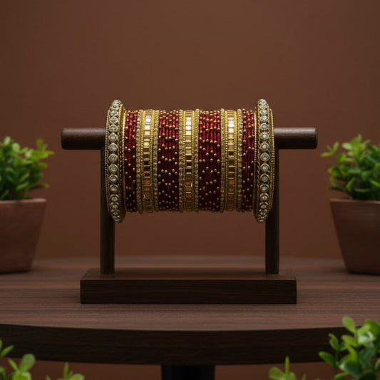 Crimson Shine Golden Karay Set