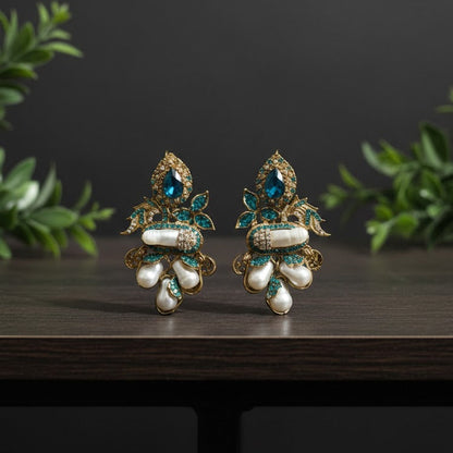 Sapphire Turkish earrings