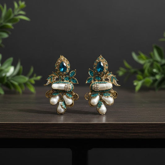 Sapphire Turkish earrings