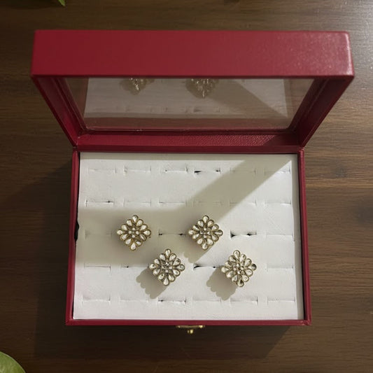 Nooré Halo Kundan Ring