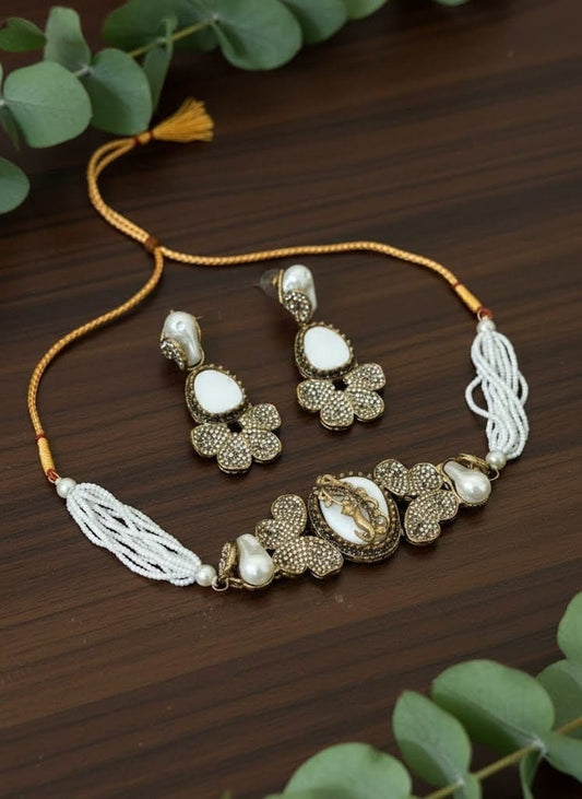 Sultan Pearl Noor – Turkish Choker Set