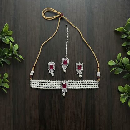 Amethyst Aura Choker Set